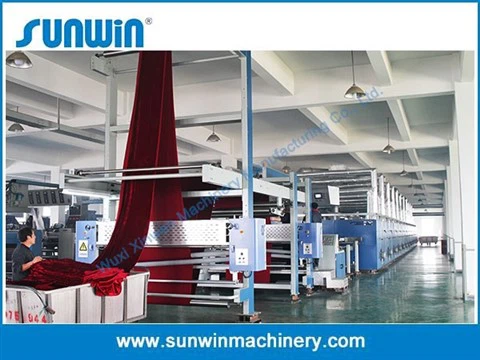 Stentermachine voor gebreide stoffen